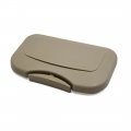 Uxcell A17052300ux0886 Beige Plastic Seat Mounted Storage Rack Beverage Bottle Holder Phone Bracket