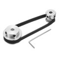 Gt-2 Synchronous Wheel 20 40 Teeth 5mm Bore Aluminum Alloy Timing Pulley With 1pcs Length 200mm Width 6mm Belt For 3d Printer 