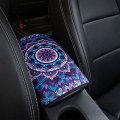 Yr Vehicle Center Console Armrest Cover Pad Universal Fit Soft Comfort Cushion For Car Stylish Pattern Design Lotus 