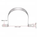 Uxcell 67mm 2 6 Rigid Pipe Strap Holes Tube Straps 201 Stainless Steel Tension Clip Clamp 16pcs