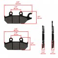 Caltric Front Left And Right Brake Pads Compatible With Yamaha Wolverine X2 850 2021 2022