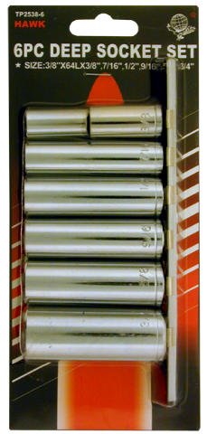 6pc Deep Socket 3 8 Drive