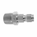 Interstate Pneumatics Cpa681 3 8 Inch Automotive Steel Coupler Plug X 1 2 Male Npt 