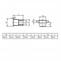 Uxcell M10 Stainless Steel Flat Head Rivet Nut Insert Nutsert 30pcs