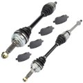 Cv Axle Drive Shafts Brake Rotor Kit For 1999-2001 Toyota Solara 2 2l 