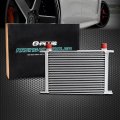 G-plus 25 Row An10-10an Universal Aluminum Transmission Racing Engine Oil Cooler Silver