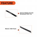 Ecotric Right Passenger Side Exterior Molding Windshield Pillar Trim Compatible With 2010-2013 Kia Soul