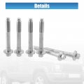 X Autohaux 6 Pcs Wheel Hub Bearing Mounting Bolts For Jeep Grand Cherokee 2000-2010 34201535 Silver Tone Metal