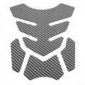 Black Gsxr Tank Protector Pad Carbon Fiber Look Fits Suzuki Gsx-r 750 1000 600 1100
