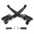 Black Skull Brake And Clutch Hand Levers For H-d 2008 2013 Touring Trike 2014 Later Flhr Billet Aluminum Mt241-026s-gbk 