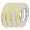 Uxcell 4pcs 8mm Wide 2mm Thick Single Side Sealed Shockproof Sponge Tape White 5m Long