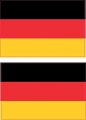 Stickertalk German Flag Vinyl Stickers 3 Inches By 2 