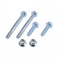 X Autohaux Left Right Front Recovery Tow Hooks Kit 84072464 For Chevy Chevrolet Silverado Gmc Sierra 1500 2007-2019 Silver Tone