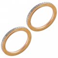 Caltric 2 Muffler Pipe Head Gasket Compatible With Yamaha 3eg-14613-00-00 4x7-14613-00-00