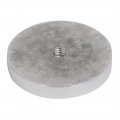 Uxcell 4pcs 50mm Dia 8mm Thickness M8 Thread Aluminum Disc Hardware For Glass Table