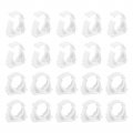 Uxcell 20pcs Ppr Water Pipe Clamps Plastic U Shaped Clips With Fixing Clip Fit For 25mm 0 98 Od Pipes And Tubing Hoses Support