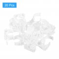 Uxcell 20pcs Ppr Water Pipe Clamps Plastic U Shaped Clips With Fixing Clip Fit For 25mm 0 98 Od Pipes And Tubing Hoses Support