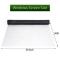 Window Screen Replacement 36 X 50 Mesh Fiberglass Screens For House Windows Door Patio Porch Black