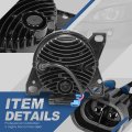 Auto Dynasty Full Led Flower Pattern Front Bumper Driving Fog Light Lamps Compatible With Kenworth T660 Peterbilt 579 587