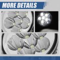 Auto Dynasty Full Led Flower Pattern Front Bumper Driving Fog Light Lamps Compatible With Kenworth T660 Peterbilt 579 587