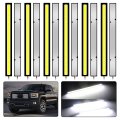 12pcs 12v Led Interior Light Bar Waterproof 28 Leds Cob Strip Lights For Truck Boat Bike Rv White Super Bright Daytime Running 