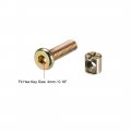 Uxcell M6 X 20mm Furniture Bolts Nut Set Hex Socket Screw With Barrel Nuts Phillips-slotted Zinc Plated 10 Sets