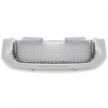 Kuafu Front Upper Bumper Grill Grille Compatible With 2002-2008 Gmc Envoy Xl Xuv Honeycomb Mesh Insert Hood Cover Chrome