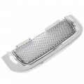 Kuafu Front Upper Bumper Grill Grille Compatible With 2002-2008 Gmc Envoy Xl Xuv Honeycomb Mesh Insert Hood Cover Chrome