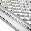 Kuafu Front Upper Bumper Grill Grille Compatible With 2002-2008 Gmc Envoy Xl Xuv Honeycomb Mesh Insert Hood Cover Chrome