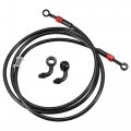 Brake Hose An3 28 90 Degree M10 Motorcycle Hydraulic Line Oil Pipe Fitting For Atv Motocross Racing Bike 190cm Black 1set 