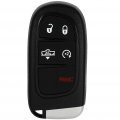 Ocpty 2 Pcs Flip Key Entry Remote Control Uncut Fob Shell Case Replacement For Fits 2014-2018 Jeep Cherokee Ram 1500 2500 3500