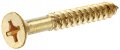 The Hillman Group 2732 10 X 1-1 2-inch Brass Flat Phillips Wood Screw 20-pack 