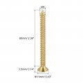 Uxcell Brass Wood Screws M6x60mm Phillips Flat Head Self Tapping Connector For Door Hinges Wooden Furniture Home Appliances