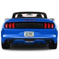 Ford Mustang 5 0 Blue In 3d On Mirror Chrome Metal License Plate Frame Official Licensed