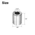 10 Pcs Stainless Steel Spacers 5 16 In Bore X 8 Od 1 2 Length Round Metal Screw Bushing For Screws Bolts And Rods