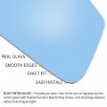 X Autohaux Car Driver Left Rearview Blue Tinted Mirror Glass Heated With Backing Plate For Land Rover Lr3 2005-2009
