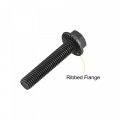 Uxcell M10x50mm Hex Serrated Flange Bolts 10 9 Grade Carbon Steel Screws 5pcs