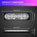 Willpower 2pcs 4 3 Inch Led Strobe Warning Lights Amber Yellow 6 Safety Emergency Flashing Construction Hazard Beacon Light Bar