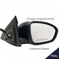 Spieg Ni1321312 Passenger Side Mirror Replacement For Nissan Altima S Sr 2019-2021 Power Heated Turn Signal Paintable Black 6