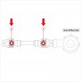 For Yamaha Kodiak 400 Yfm400 4x4 2005-2006 Rear Drive Shaft U-joint Kit Mod-ztf1-20068