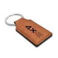 Jeep 4xe Rectangular Brown Pu Leather Key Chain Official Licensed Modern Style Logo Pendant 3 75 In X 1 25 Unisex Adult