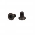 Uxcell M1 6x3mm Grade 10 9 Countersunk Flat Head Hex Socket Cap Screw Black 50pcs