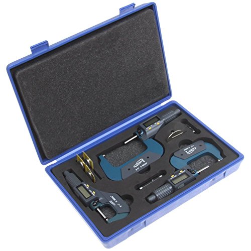 Igaging 0-3 Digital Electronic Outside Micrometer Set 0-1 1-2 2-3 Large Lcd