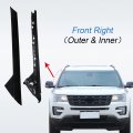 Carmocar A-pillar Windshield Molding Front Right Trim Outer Inner Replacement For Ford Explorer 4 Door Utility 2011-2019