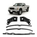 5 Piece Front Bumper Retainer Bracket Set For 2001-2004 Toyota Tacoma Replacement To1065101 To1066152 To1067152 To1066134 