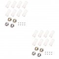 Gadpiparty 40 Pcs Tuck Lock Clasp Buckle Purse Catch Metal Closure Leather Hardware Brass Purses Handbag Wallet