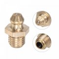 Uxcell Brass Straight Grease Fitting M8 X 1mm Thread Hydraulic Accessories 20pcs