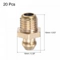 Uxcell Brass Straight Grease Fitting M8 X 1mm Thread Hydraulic Accessories 20pcs