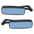 Fidubuc Black Rearview Short Side Mirrors Fits Iron 883 Fxs Aluminum Mirror Housing Aluminum Stem With Finish 