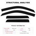 Side Window Deflectors Rain Guards For 2002 2009 Chevrolet Trailblazer And 2003 Blazer 4 Piece Set With Smoked Tint 3m Adhesive